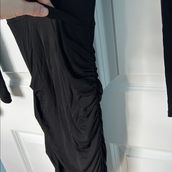 NWT Rag & Bone Holly Drape Mini Dress Black | Rag & Bone Black Dress | LBD - Picture 9 of 15